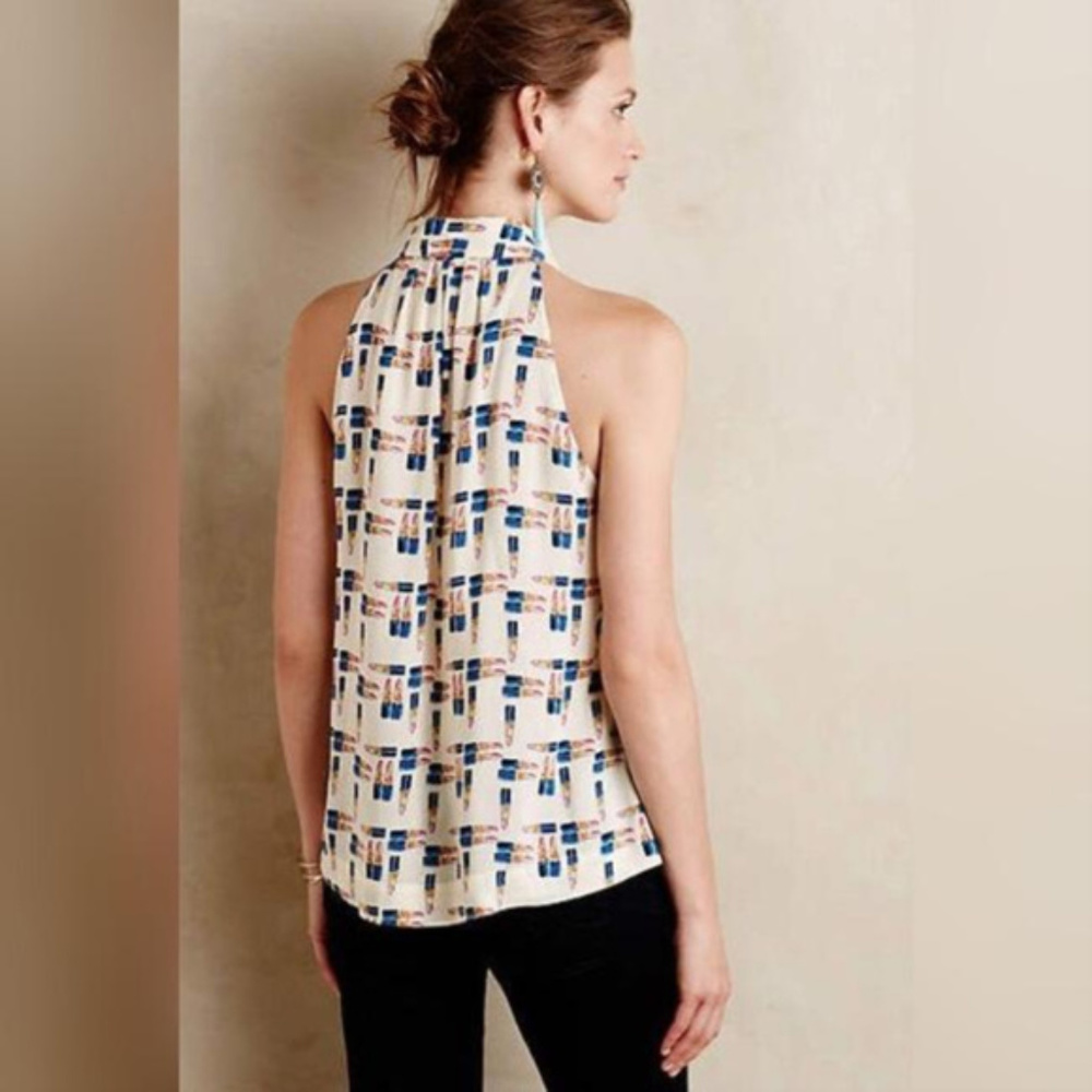 Anthropologie Tesni Lipstick Swing top by Maeve - Picture 4 of 7